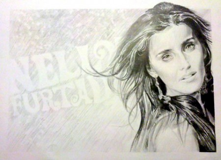 Music wallpapers Nelly Furtado A3 - ceruza